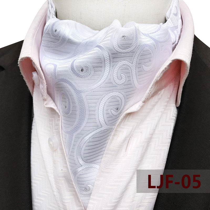 Men's British Jacquard Polyester Scarf