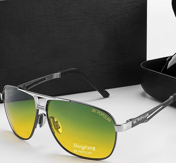 Men's Day and Night Dual-Use Photochromic Driving Sunglasses
