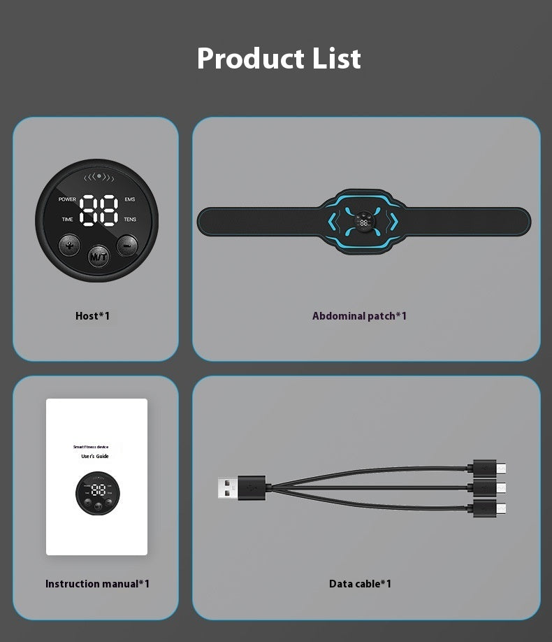 Intelligent Timed EMS Massage Belt For Lazy People To Exercise At Home
