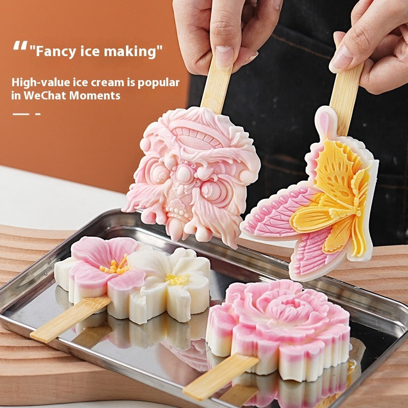 Ancient Style Cultural And Creative Ice-cream Mould Edible Silicon
