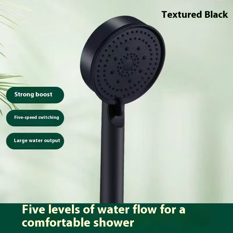 Handheld Pressure Shower Nozzle – 5-Speed Adjustable Shower Head