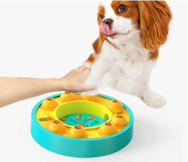 Interactive Dog Puzzle Slow Feeder Bowl – IQ & Training Toy