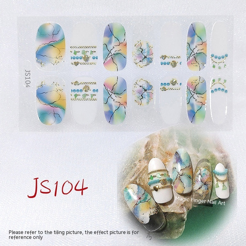 Three-dimensional Craft Crystal Nail Oil Film Crystal Glass Nail Sticker