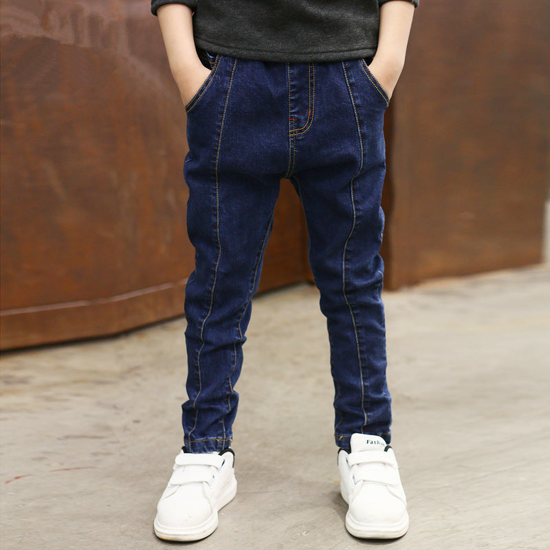 Unisex Kids Relaxed Fit Stretch Denim Jeans Everyday Casual