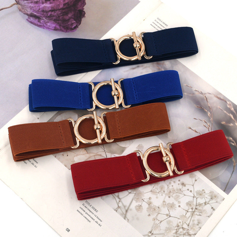 Women’s Elastic Waistband Corset Belt Korean Style Fashion Accessory