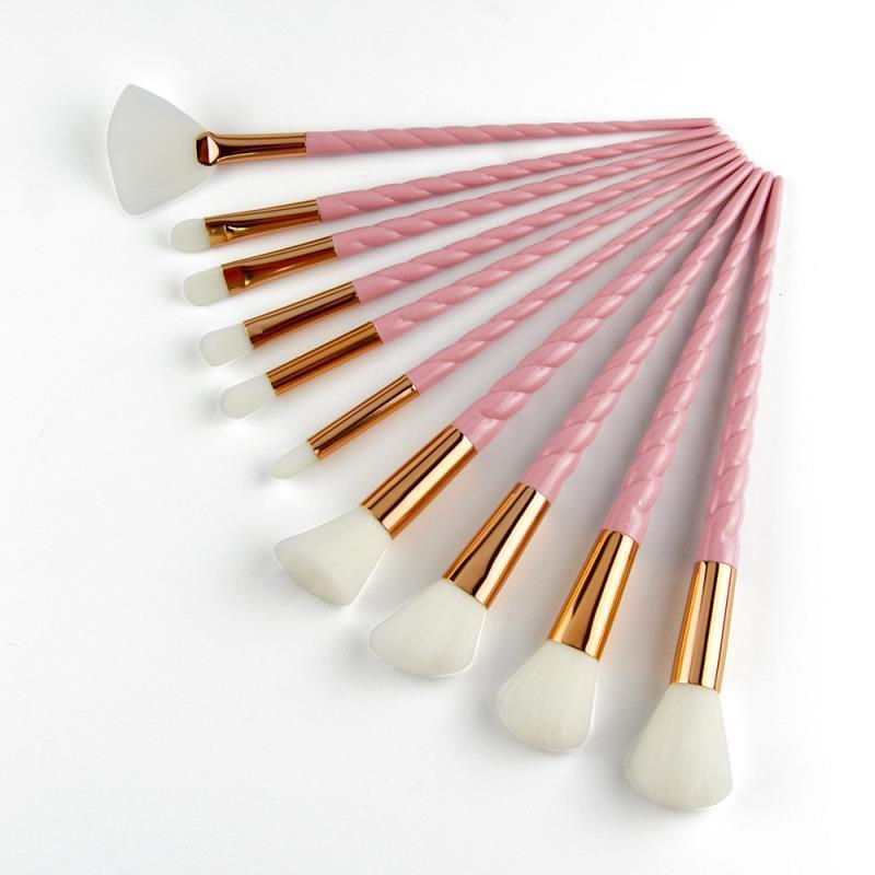 10 Pcs Makeup Brushes Kit – Foundation, Blending, and Blush Beauty Tools