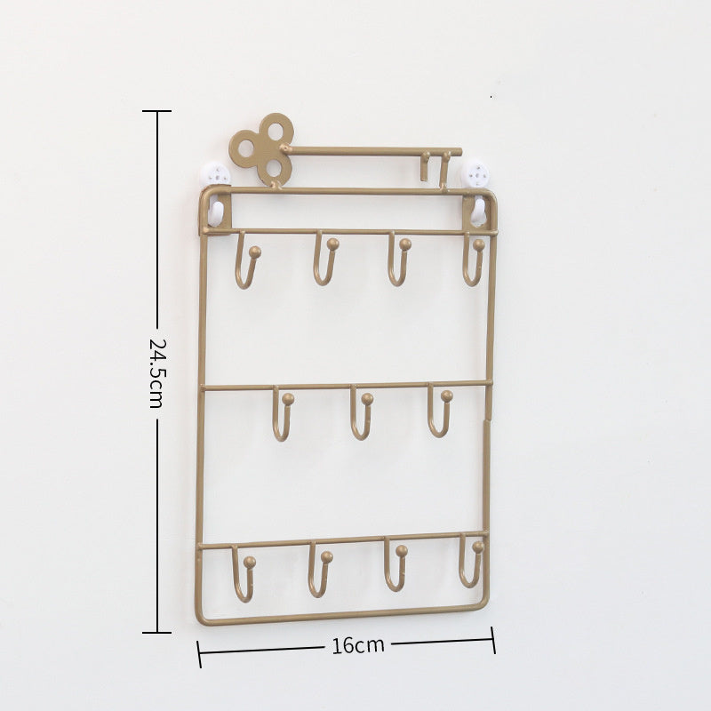Three-layer Shelf For Key Storage Behind The Home Decoration Door