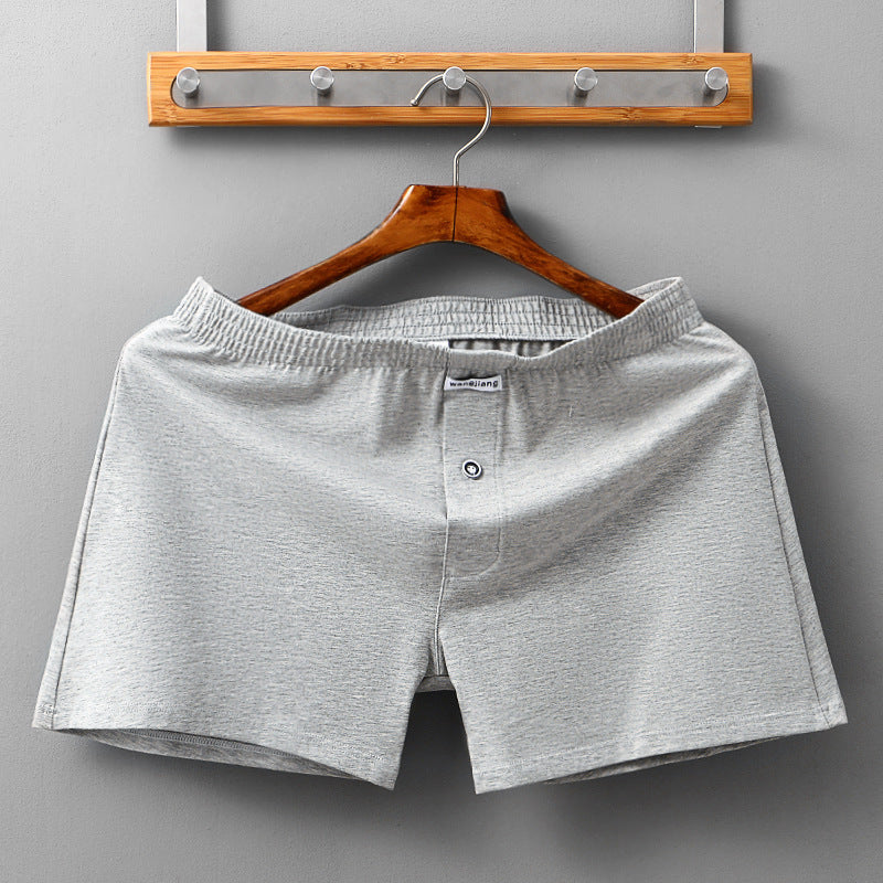 Cotton Men's Boxers Can Be Worn Outside And Breathable