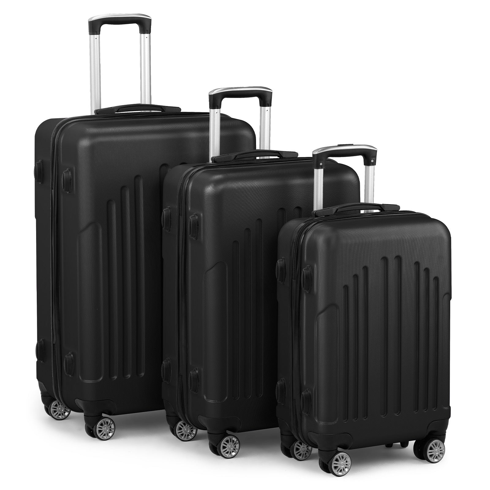 Unisex ABS PC Hard Shell Luggage Set Three In One 20 24 28In