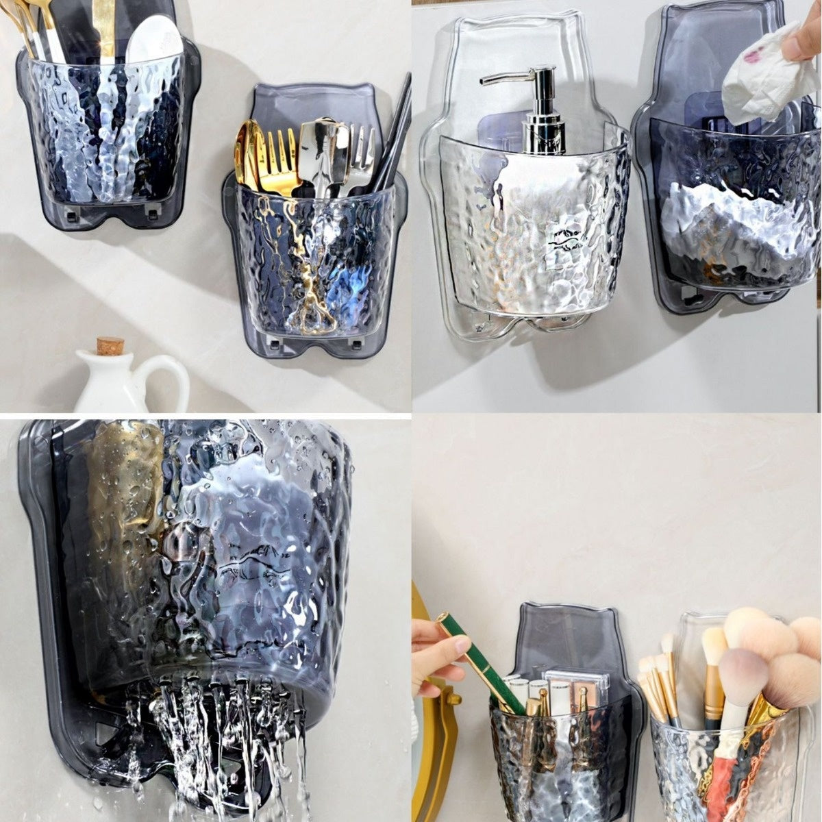 Simple Dormitory Cosmetics Water Ripple Storage Rack