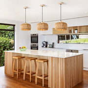 Rattan And Bamboo Weaving Chandelier Lamp