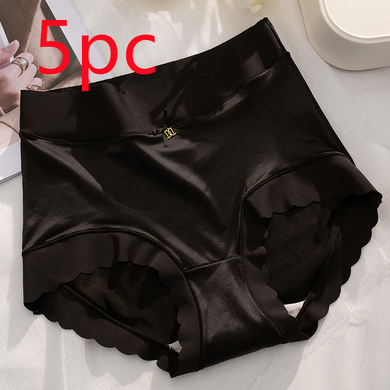Women’s Seamless Satin ‘Ice Silk’ Underwear – Glossy Finish