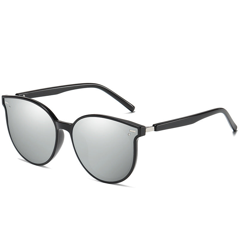 Fashion Round Frame Polarized Sunglasses – UV Protection