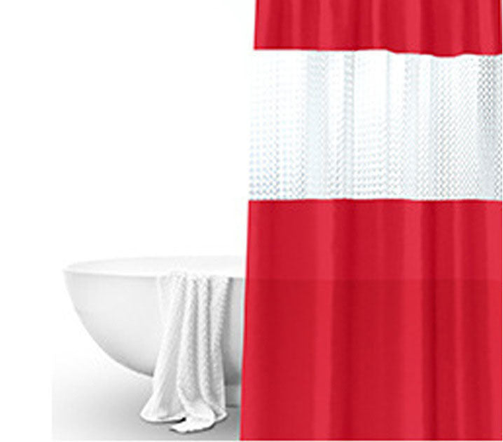 Splicing Translucent Waterproof Mildew-Proof Bathroom Shower Partition Curtain