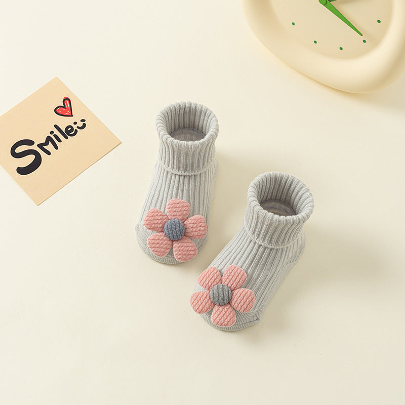 Spring And Autumn Non-slip Not Feel Tight With Feet Cartoon Room Socks
