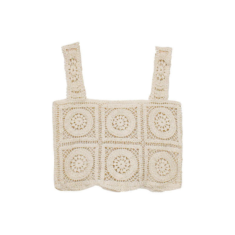 Women's Knitted Sleeveless Tank Top – Chic French-Style Summer Knitwear