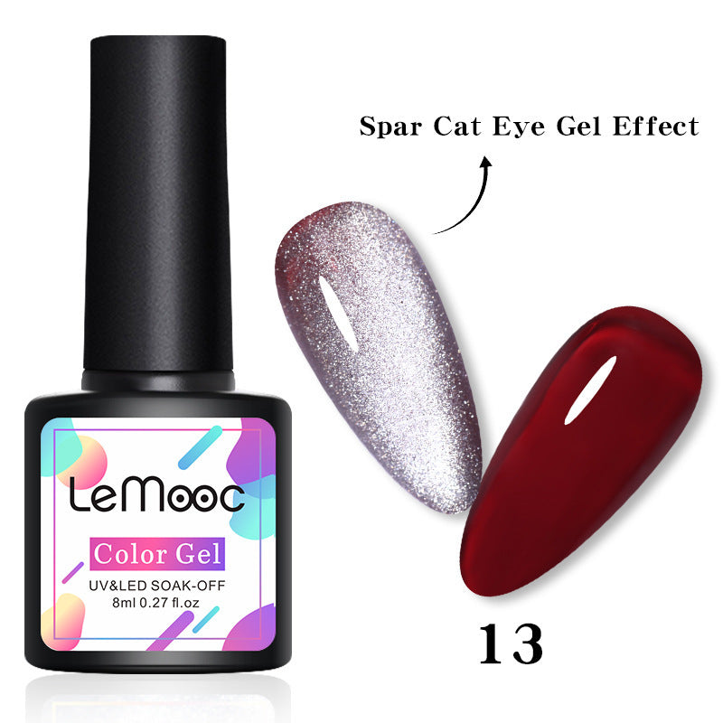Smoothie Light Moonstone Nail Polish Glue Snow Light Wide Cat Eye Glue