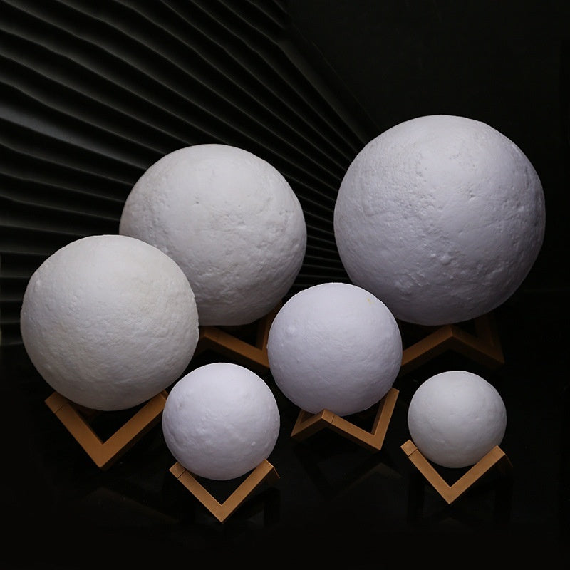 Diy Bedroom Bedside Rechargeable Moon Light Soft Without Eye Damage Small Night Lamp