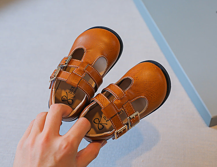 Children's Shoes College Style Soft Sole Girls Princess Shoes Baby Single Shoes