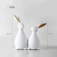 White rabbit a pair
