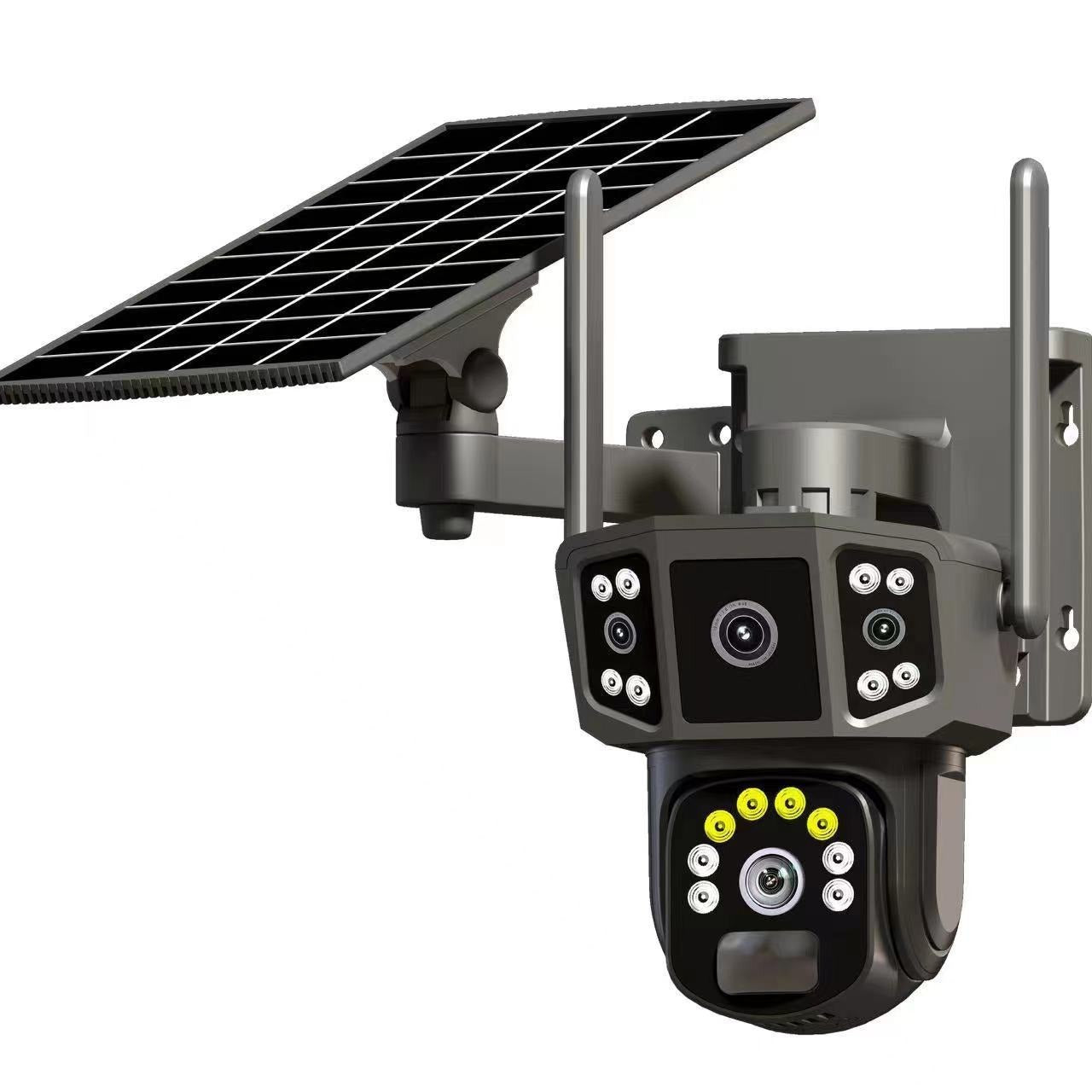 Solar Panoramic Security Camera – Outdoor 360° Surveillance
