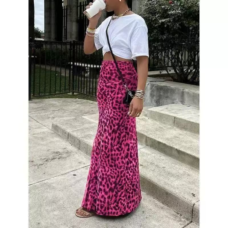 Leopard Print Bodycon Mini Skirt – Women’s High Waist Streetwear Hip Skirt