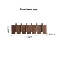 Black Walnut 6 Hooks