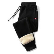 Men’s Lamb Cashmere Pants – Thickened Winter Sports Casual Trousers