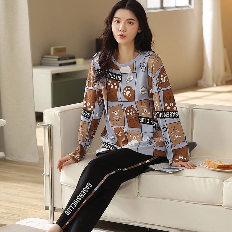 Women's All Cotton Summer Homewear Suit Two Piece Set