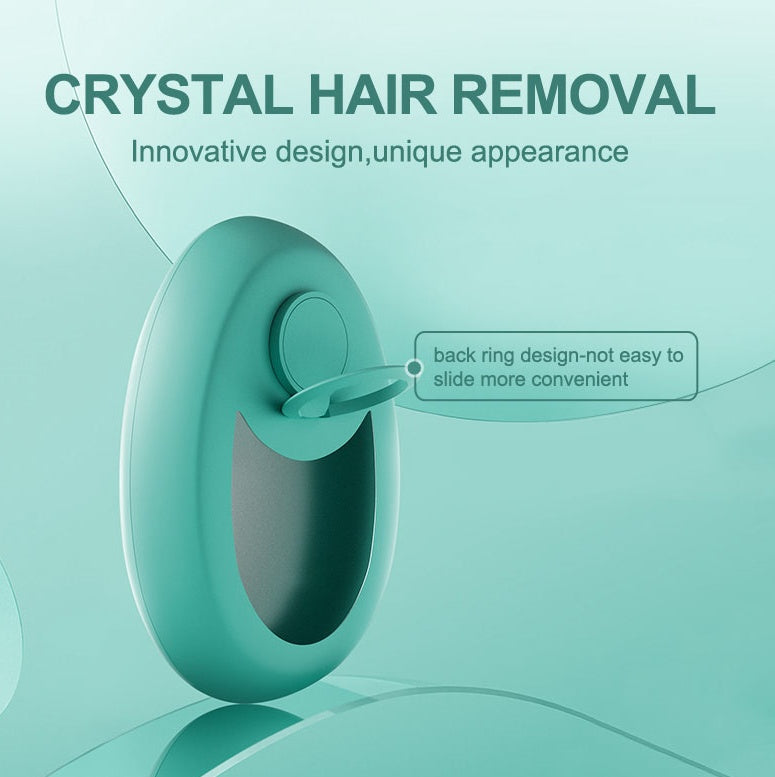 CJEER Nano-Glass Crystal Hair Removal Tool – Painless, Eco-Friendly & Reusable Body Hair Eraser with Metal Finger Ring