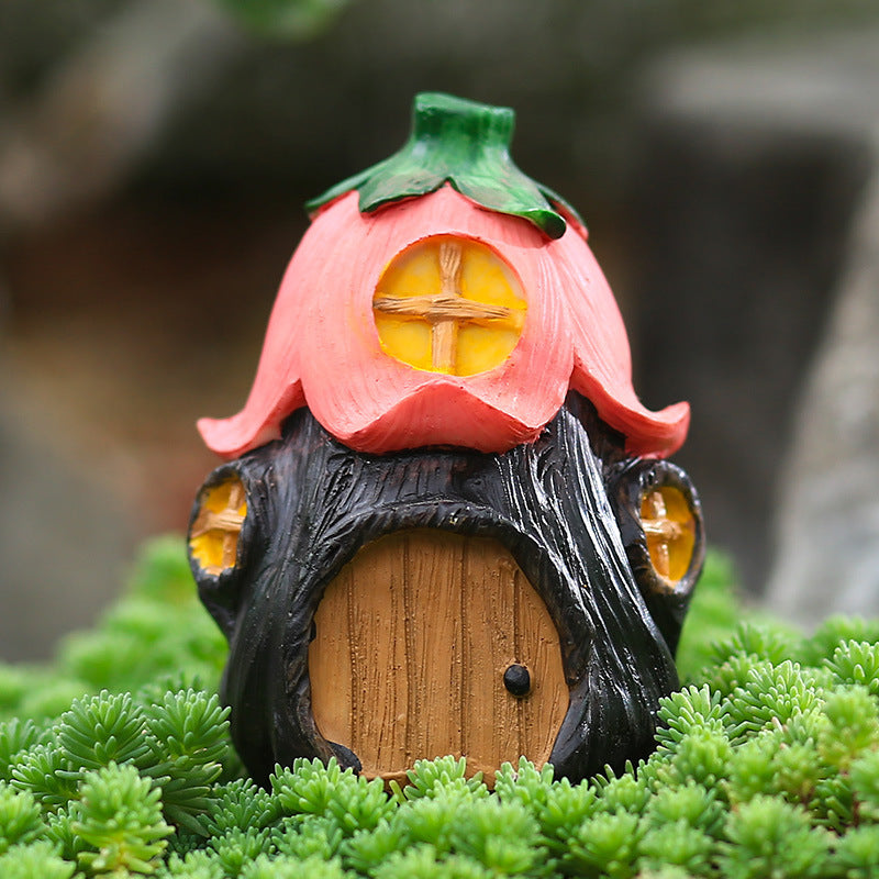 Garden Mushroom Flower Pine Nut House Ornament