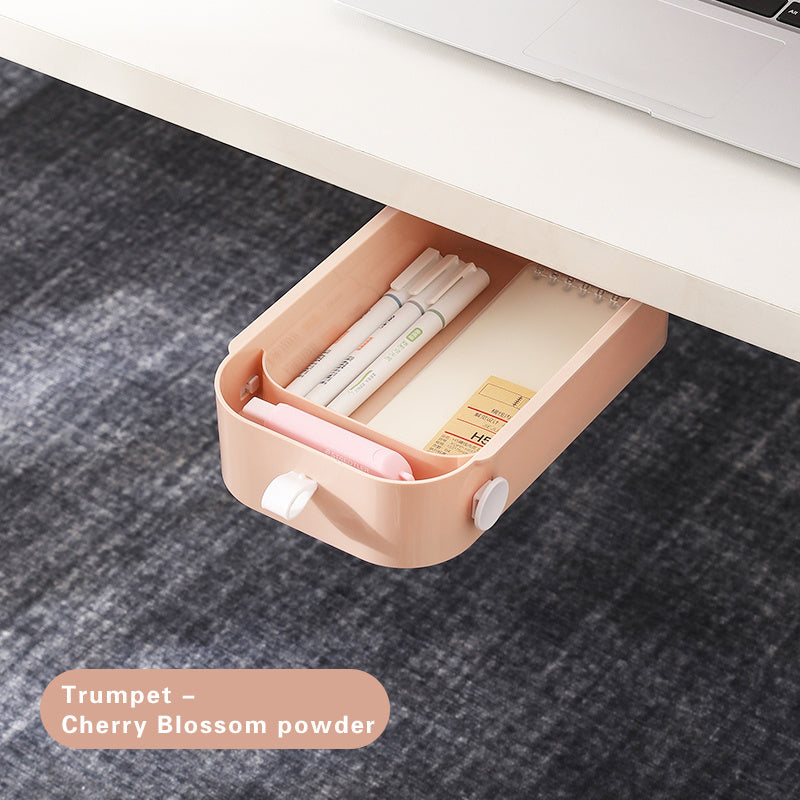 Under-Desk Drawer Storage Box – Hidden Organizer Rack