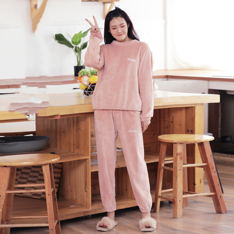 Autumn And Winter Fairy Warm Suit Japanese Flannel Pajamas Suit