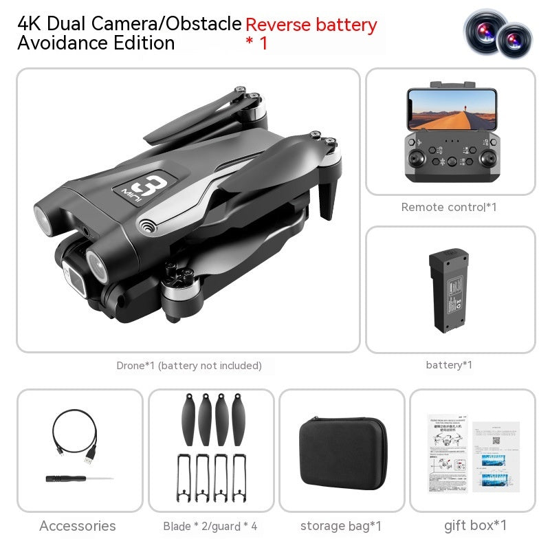 Optical-Flow Dual-Camera Drone – Stable Hover FPV Quadcopter