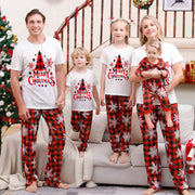 Christmas Parent-Child Plaid Pajama Set – Cozy Printed Homewear