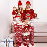 Christmas Print Long Sleeve Casual Parent-child Set