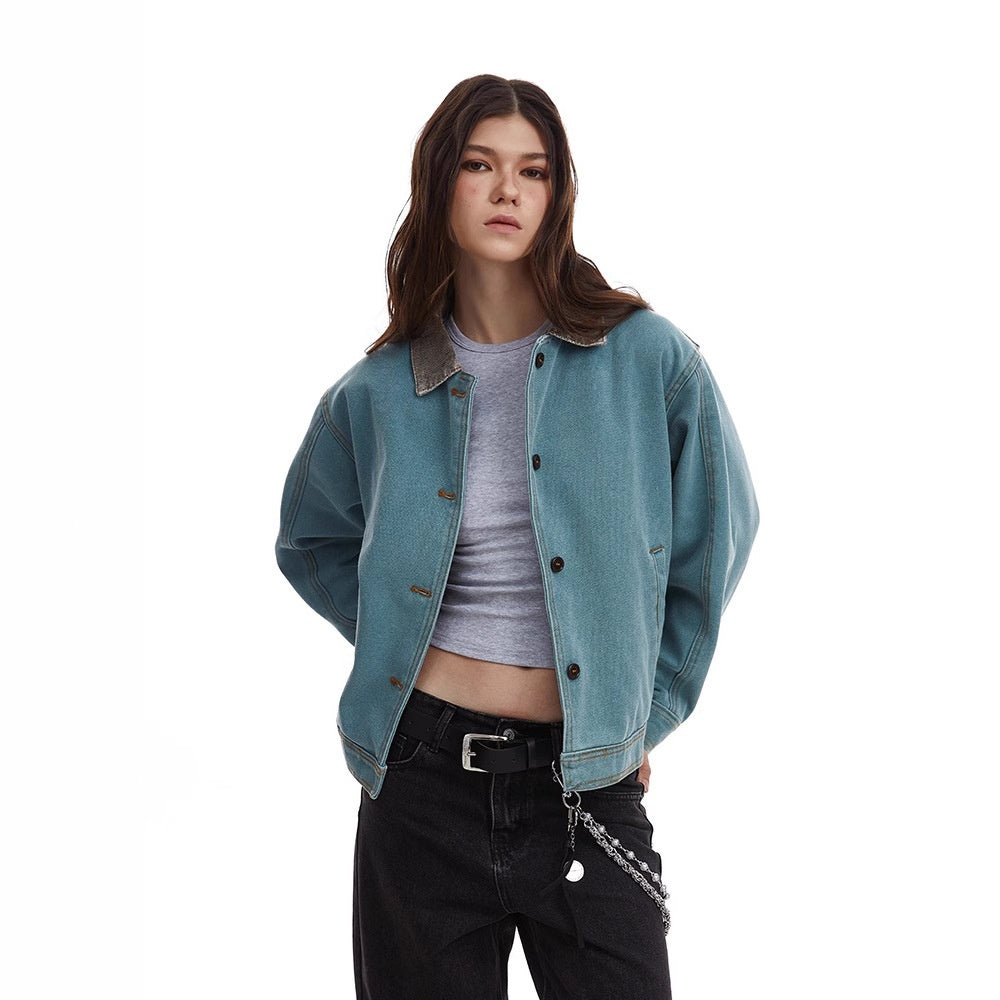 Retro Simple Loose-fitting Workwear Jacket Spring New