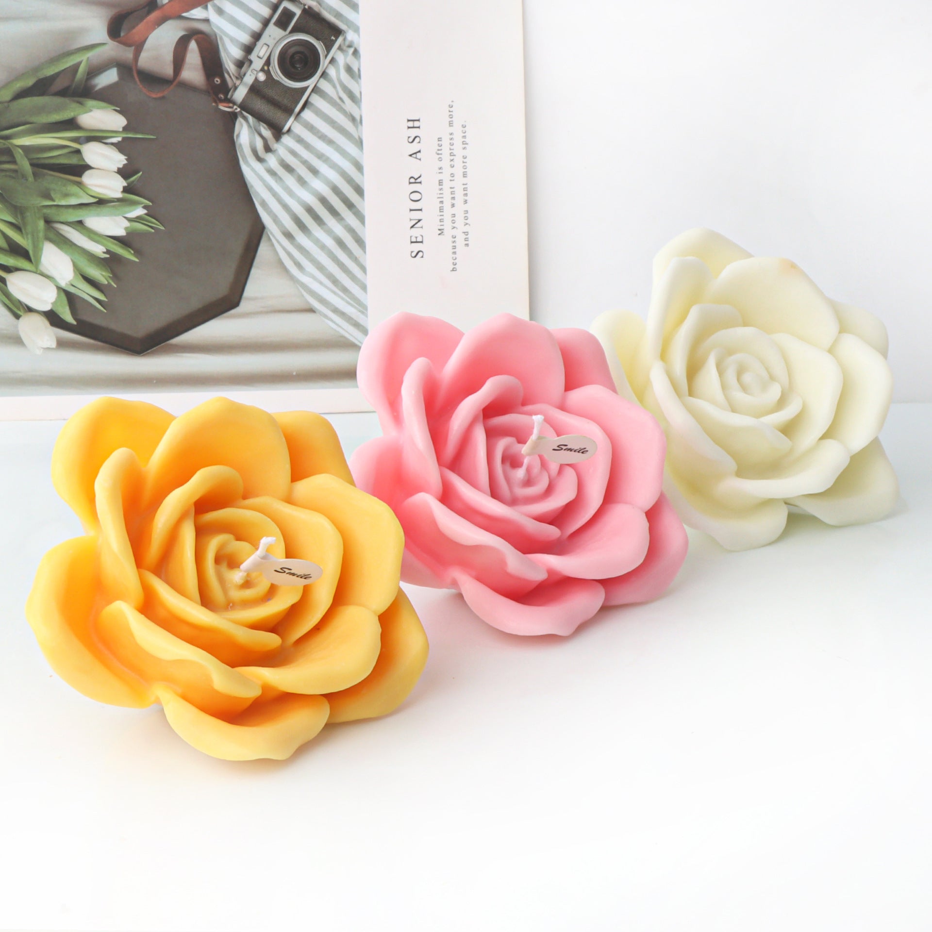 Peony Flower Silicone Candle Mold Aromatherapy Plaster Decoration Mold