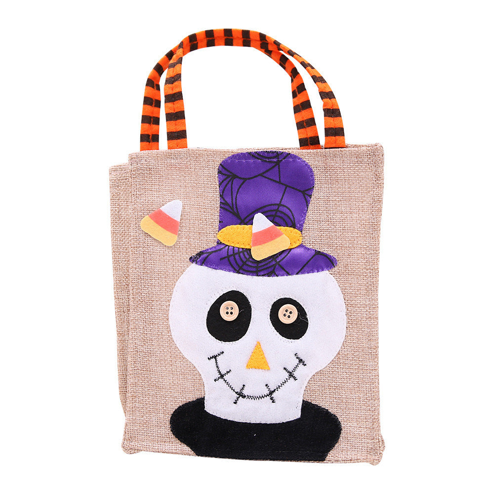 Halloween Decorations Cartoon Pumpkin Skull Witch Candy Bag