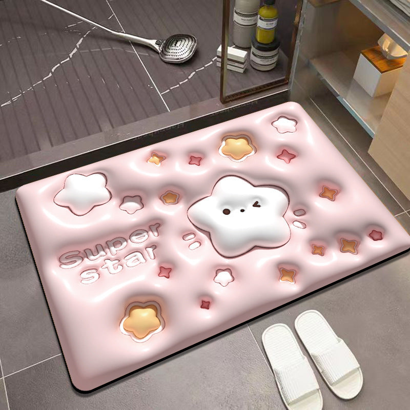 Foot Mats for Household Bathroom Entrance – Absorbent & Non-Slip