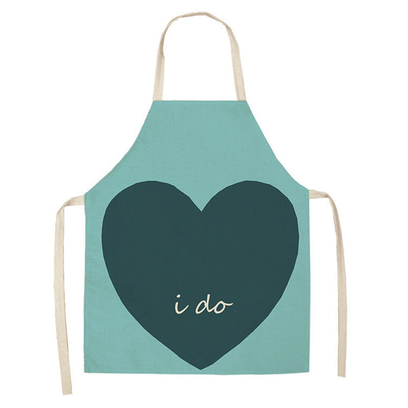 Red Lip Letters Apron – Oil-Proof, Stain-Resistant Kitchen Apron