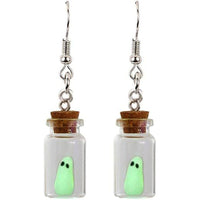 Green Ghost Earrings