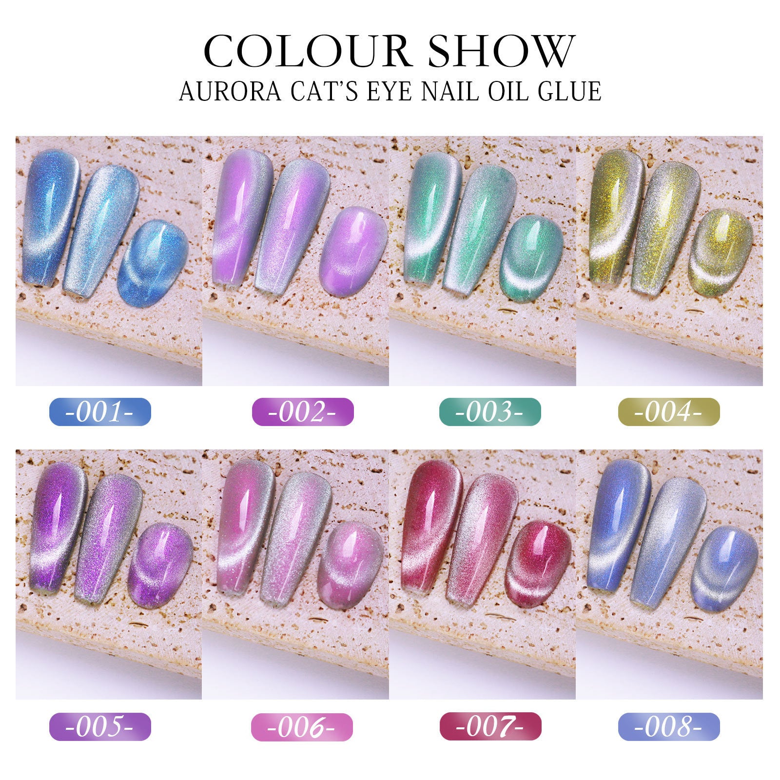 Polar Day Crystal Cat's Eye Dazzling Magic Color Nail Polish
