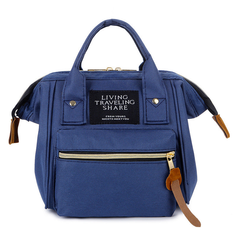 MomMini Oxford Shoulder Backpack – Compact, Cute & Functional for Moms