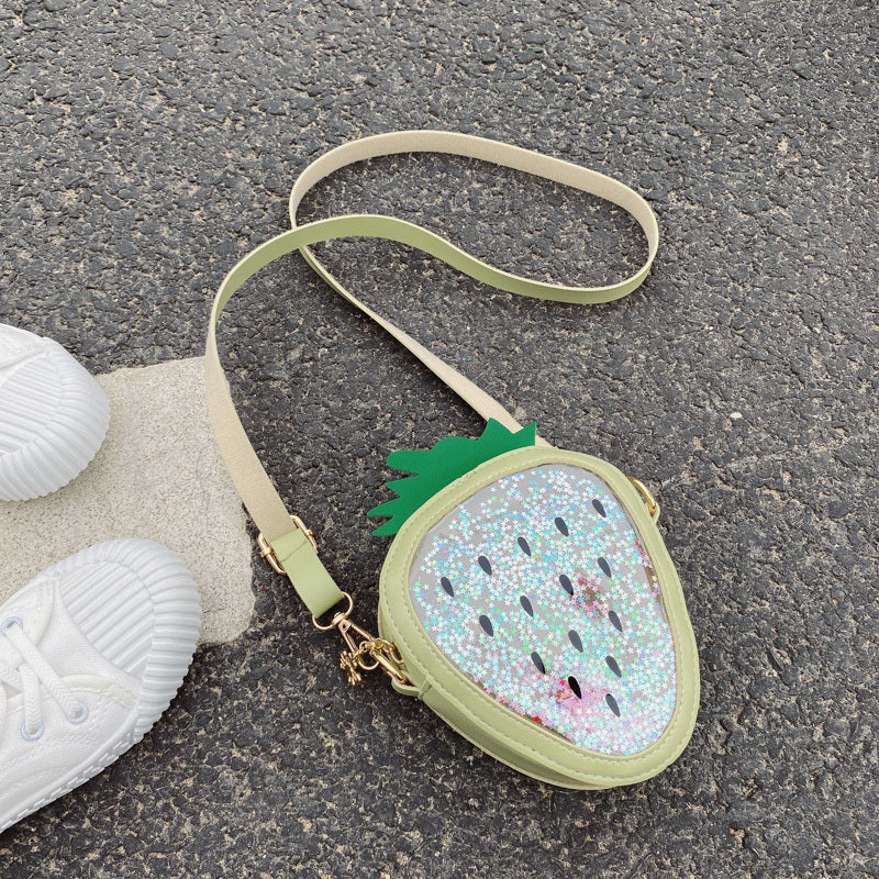 Summer Children’s One-Shoulder Jelly Bag – Pineapple & Strawberry Design
