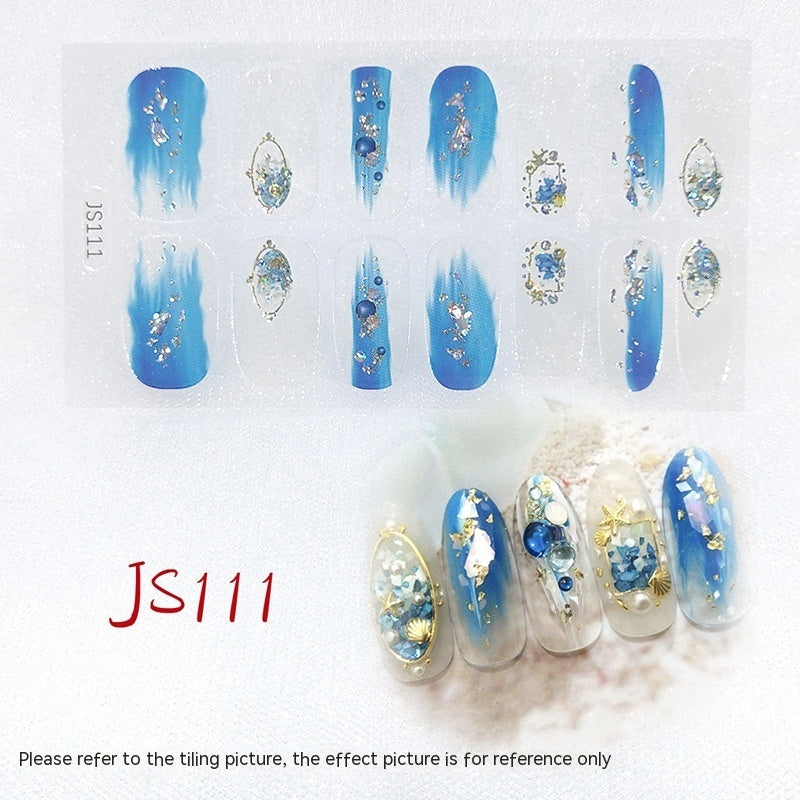 Three-dimensional Craft Crystal Nail Oil Film Crystal Glass Nail Sticker