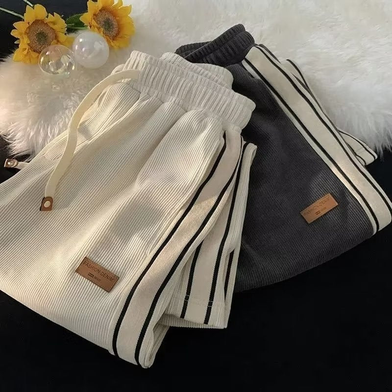 Men’s Thick Fleece Sweatpants – Autumn & Winter Warm Pants