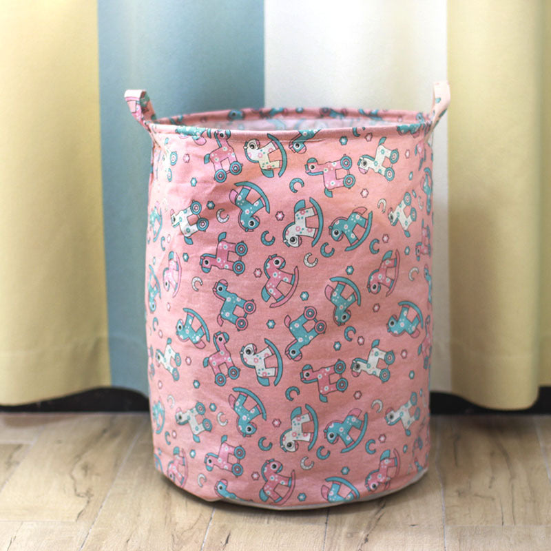 Fabric Dirty Clothes Basket Folding Storage