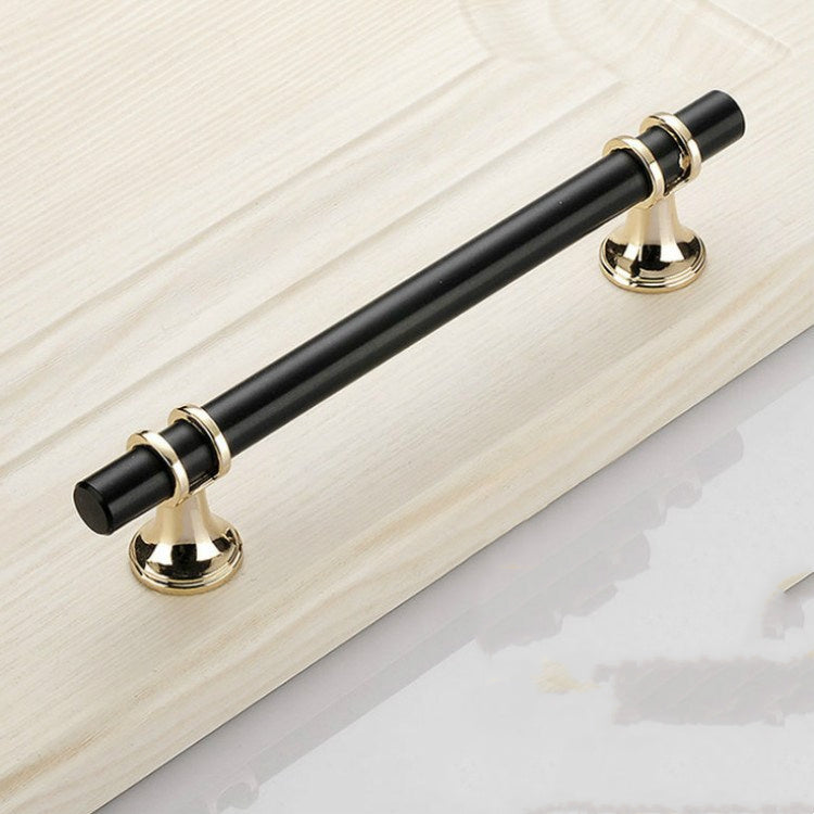Gold Modern Minimalist American Style Black Cabinet Handle