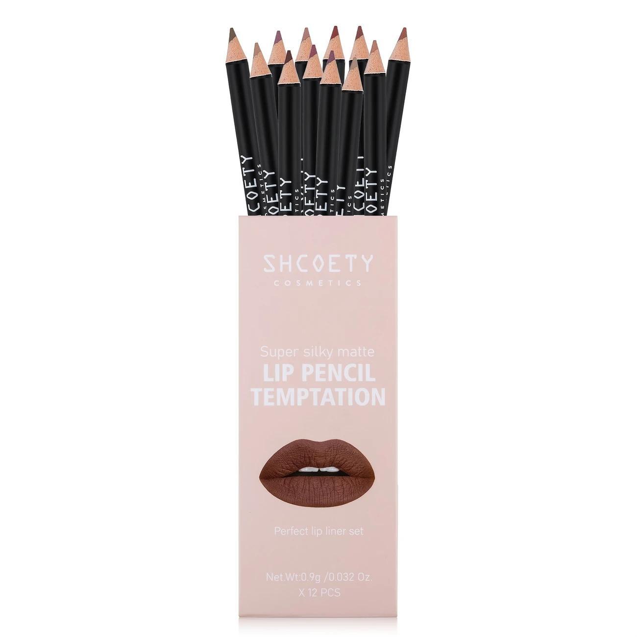 Private Label 12 Colors Smooth Waterproof Long-lasting Vegan Cruelty-free Non-stick Easy To Color Lip Liner Makeup